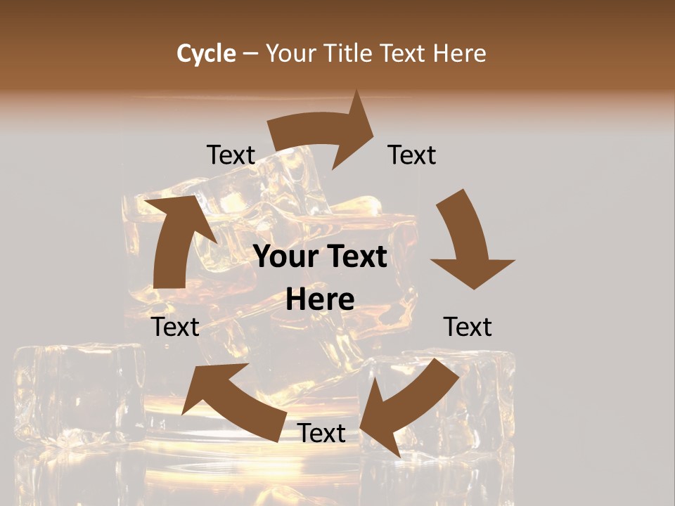Color Background Golden PowerPoint Template