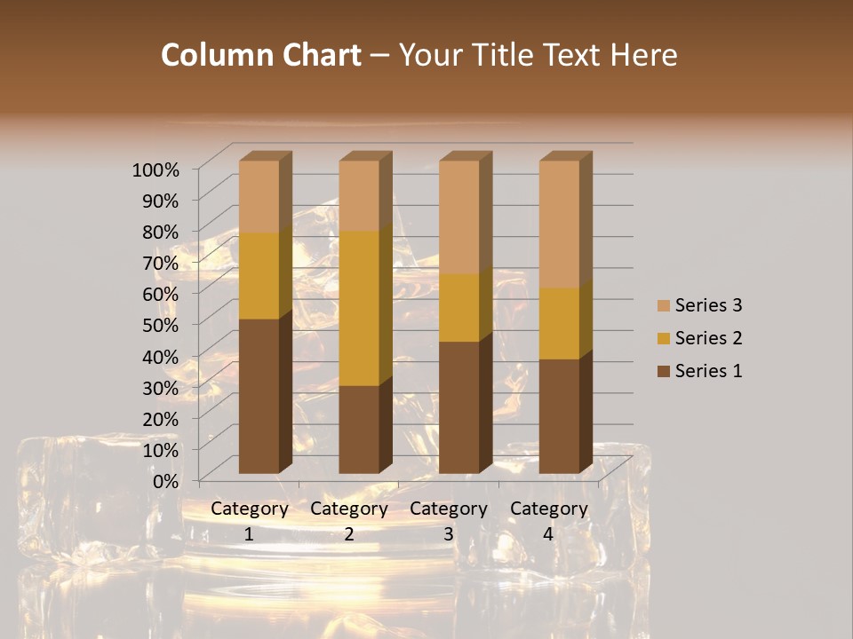 Color Background Golden PowerPoint Template