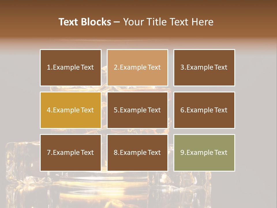 Color Background Golden PowerPoint Template