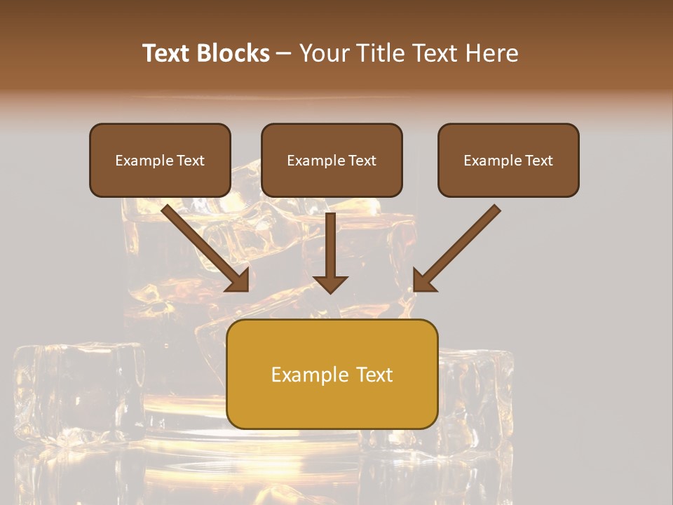 Color Background Golden PowerPoint Template