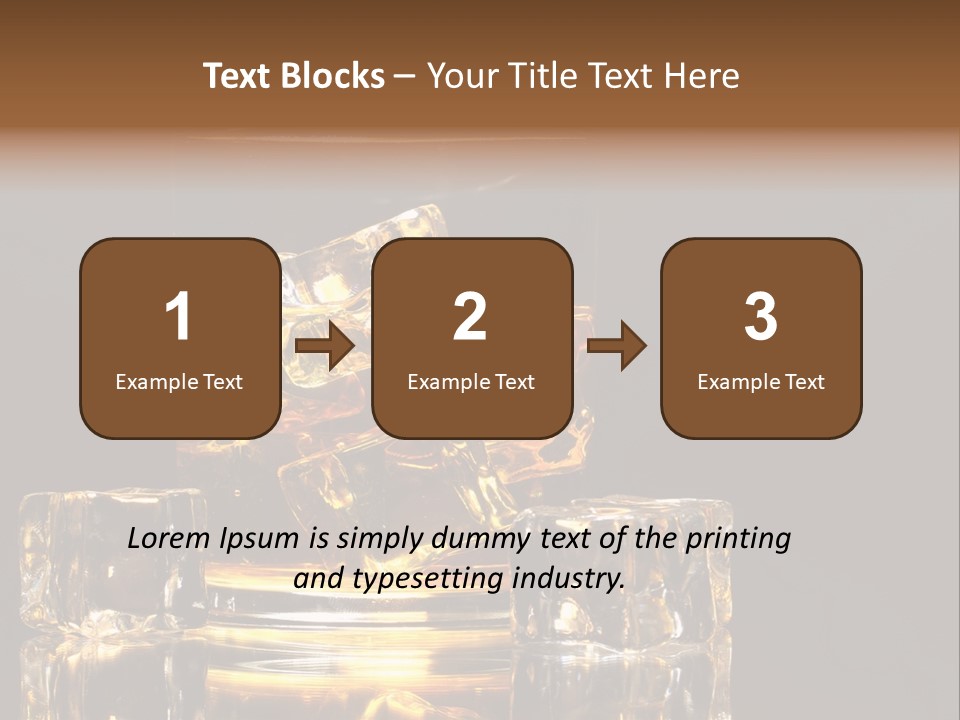 Color Background Golden PowerPoint Template