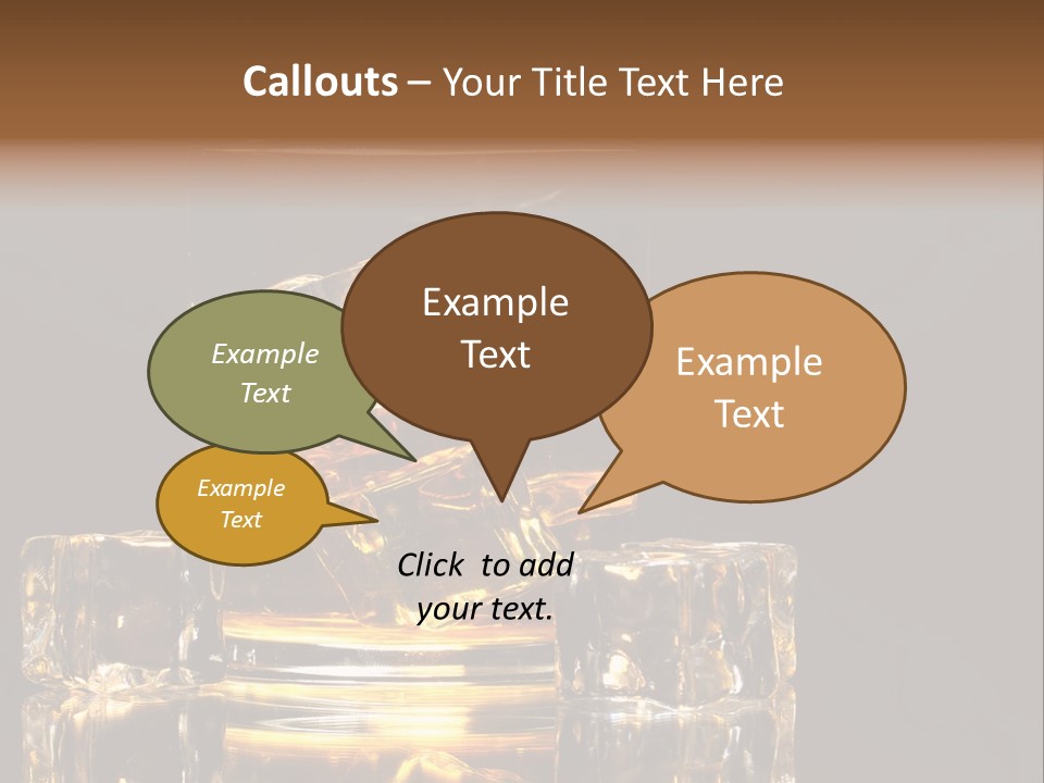 Color Background Golden PowerPoint Template