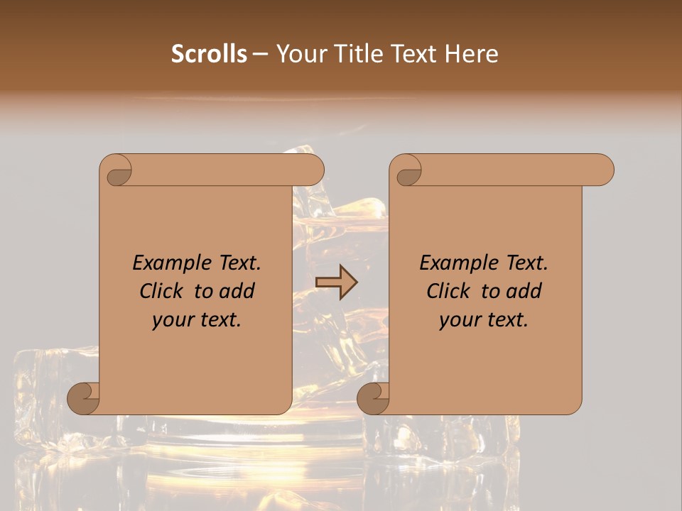 Color Background Golden PowerPoint Template
