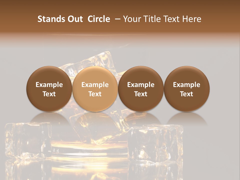 Color Background Golden PowerPoint Template