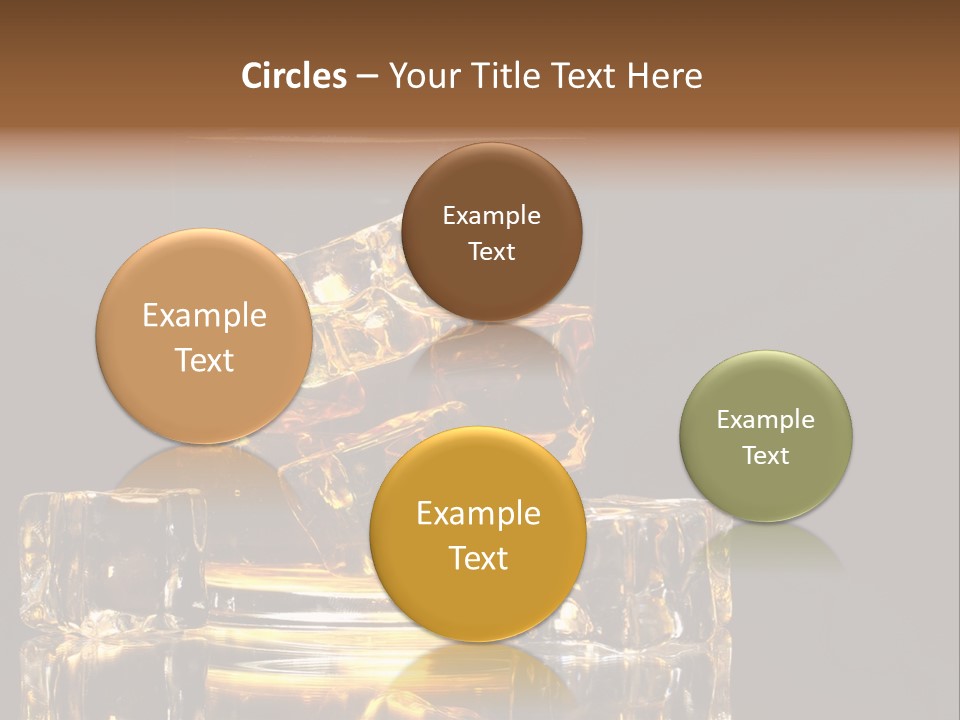 Color Background Golden PowerPoint Template