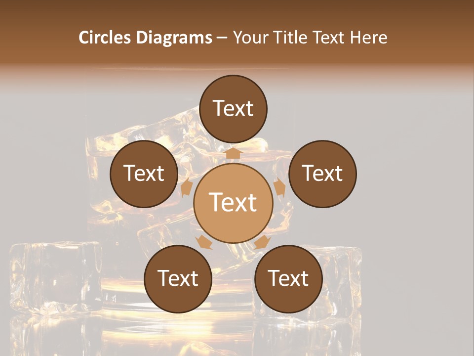 Color Background Golden PowerPoint Template