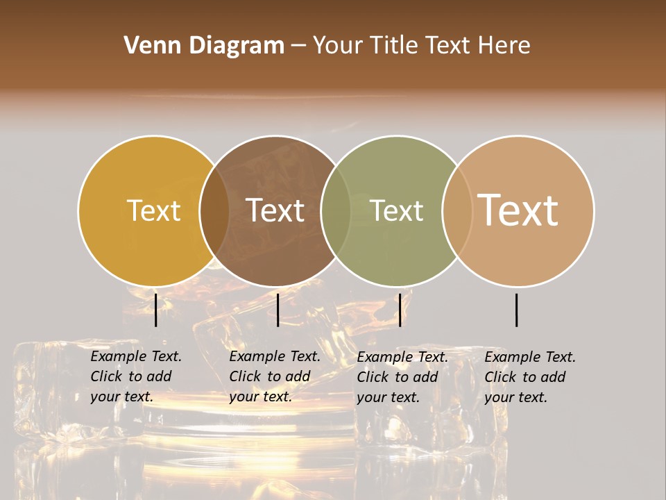 Color Background Golden PowerPoint Template