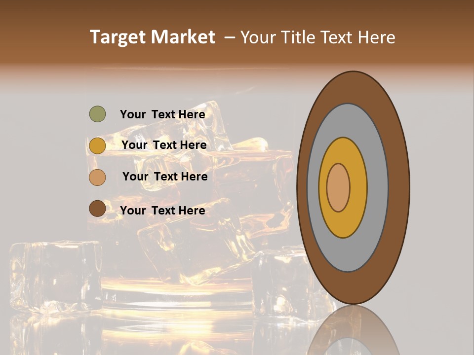 Color Background Golden PowerPoint Template