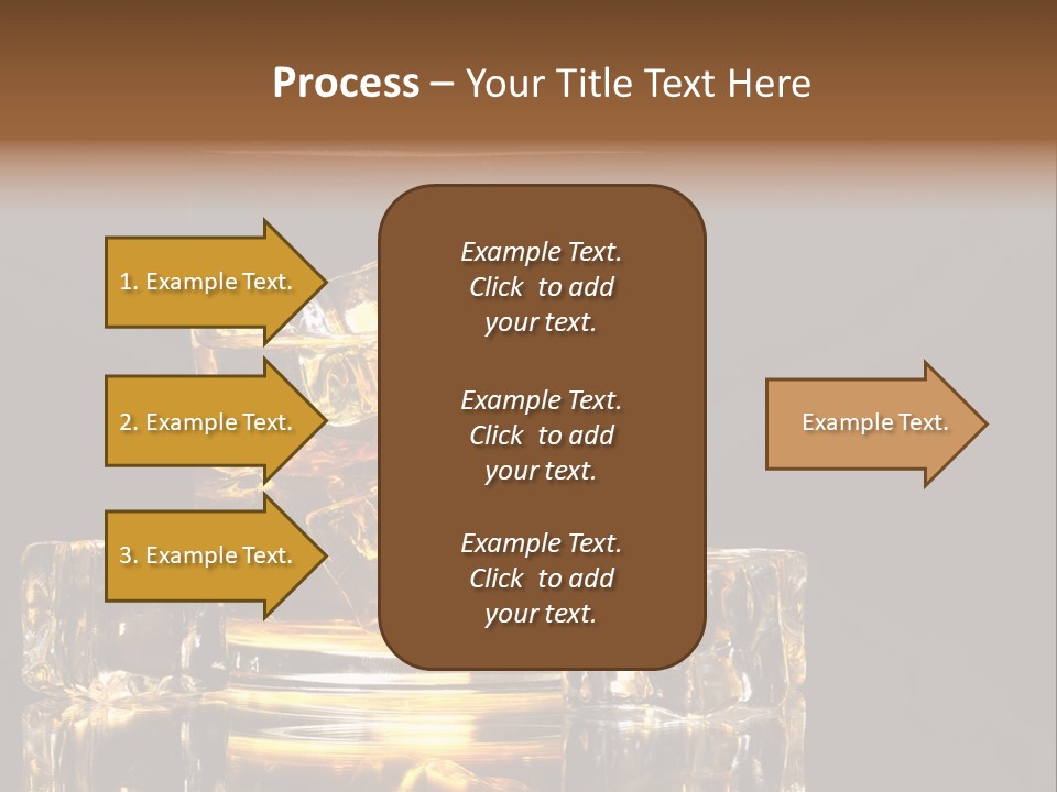 Color Background Golden PowerPoint Template