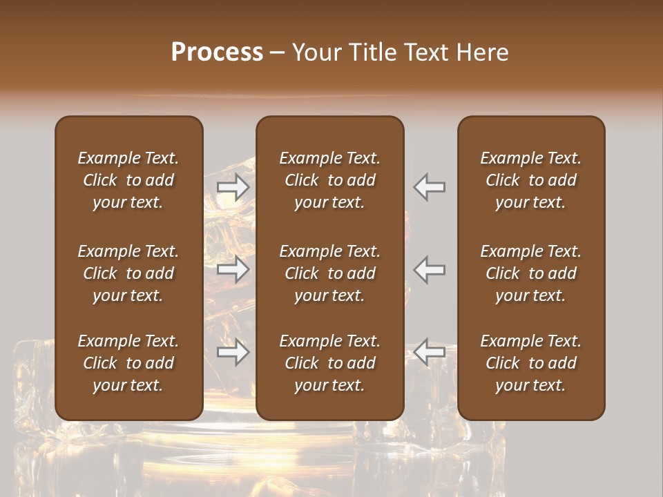 Color Background Golden PowerPoint Template