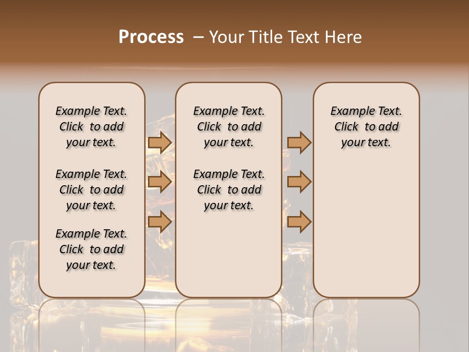 Color Background Golden PowerPoint Template