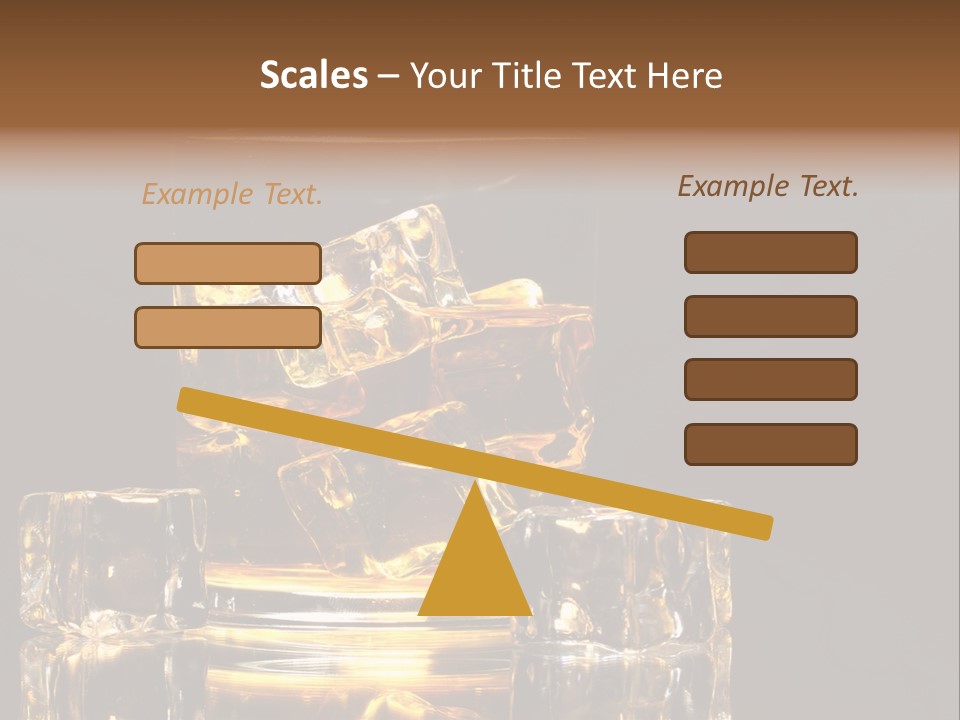 Color Background Golden PowerPoint Template