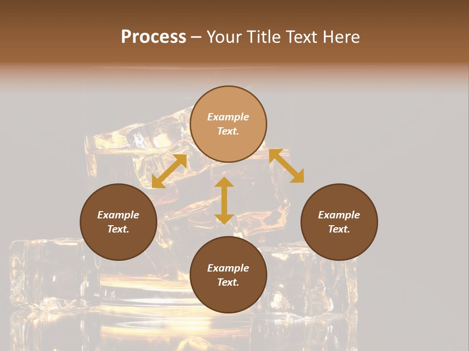 Color Background Golden PowerPoint Template