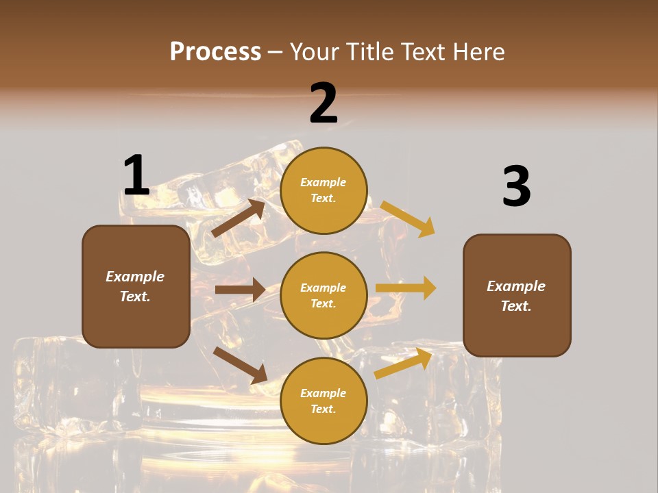 Color Background Golden PowerPoint Template