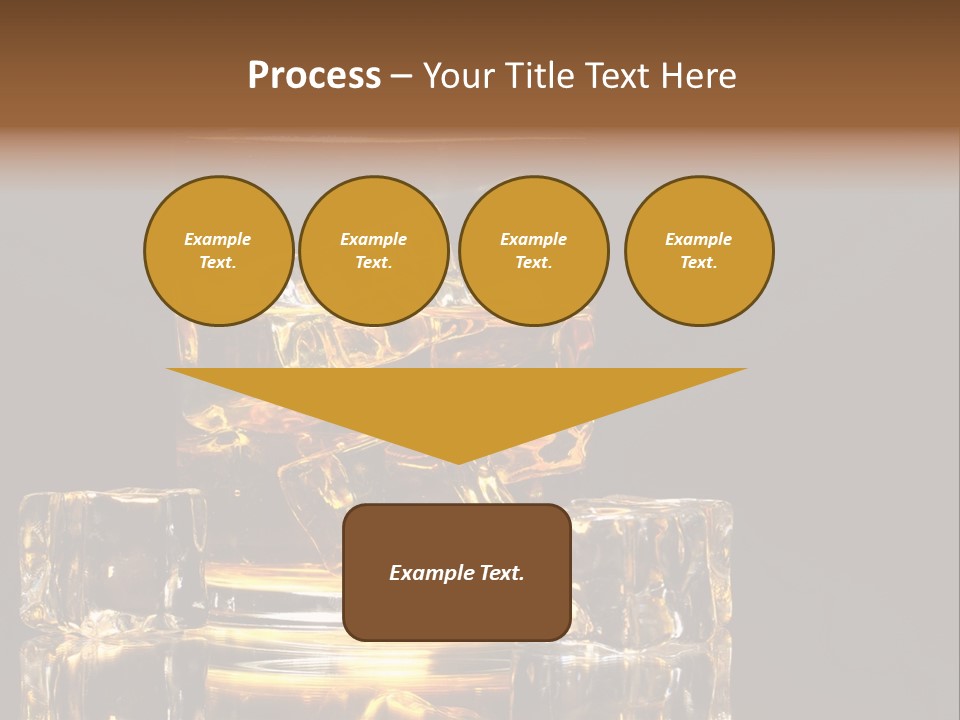 Color Background Golden PowerPoint Template