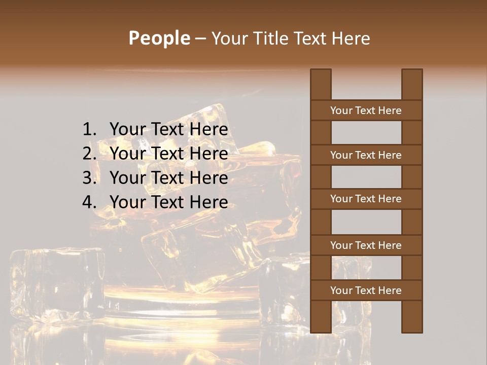 Color Background Golden PowerPoint Template