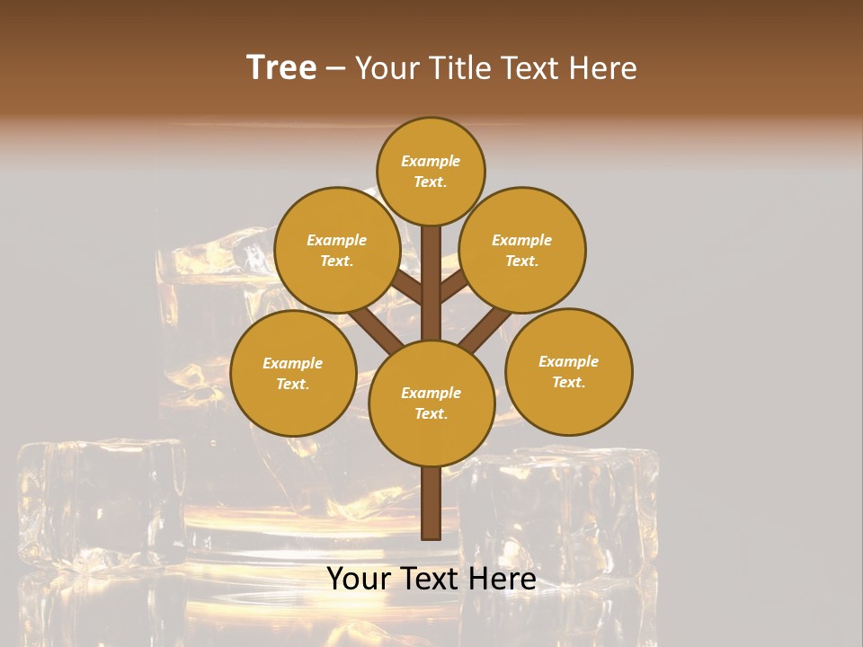 Color Background Golden PowerPoint Template