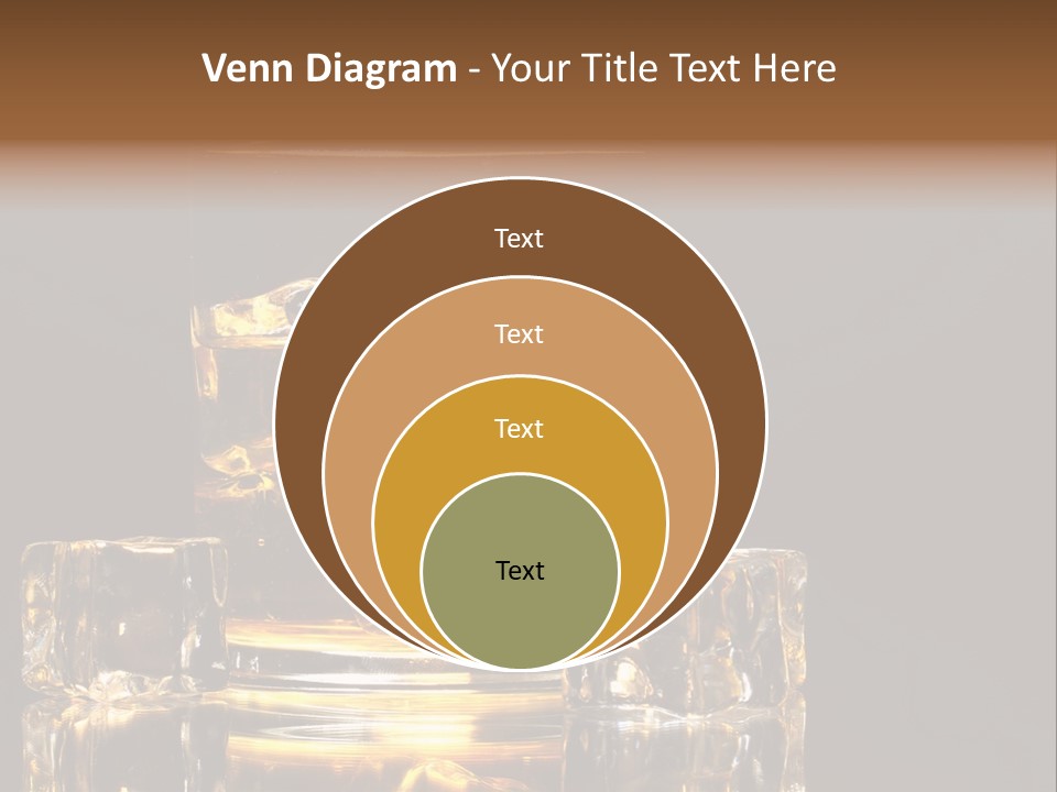 Color Background Golden PowerPoint Template