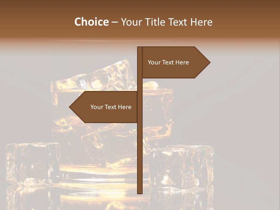 Color Background Golden PowerPoint Template