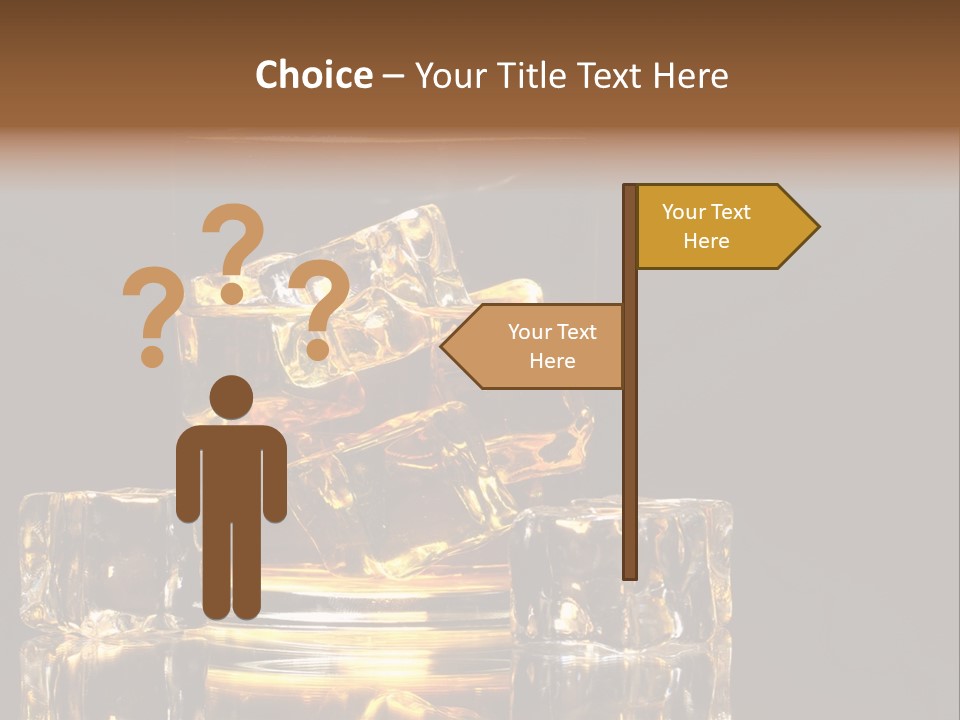 Color Background Golden PowerPoint Template