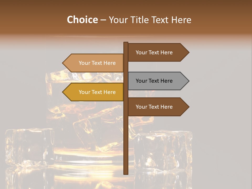 Color Background Golden PowerPoint Template