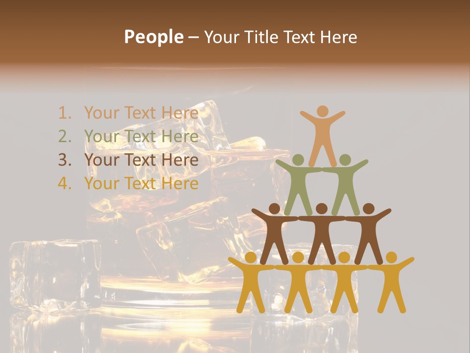 Color Background Golden PowerPoint Template