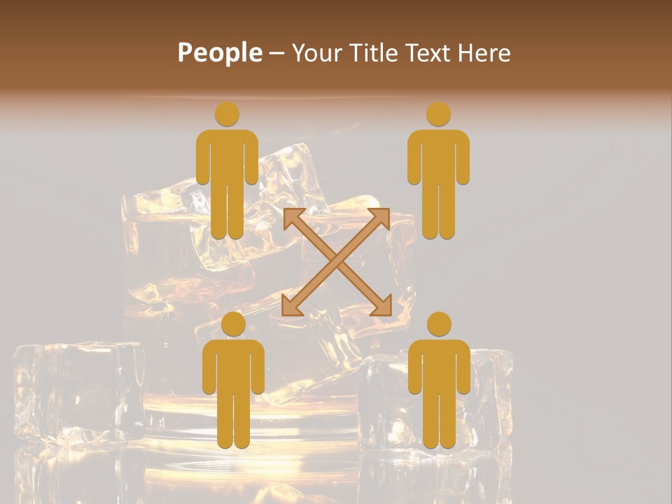 Color Background Golden PowerPoint Template