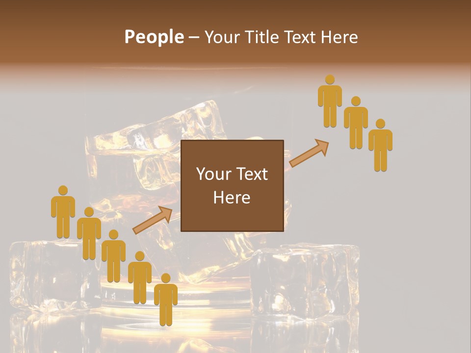 Color Background Golden PowerPoint Template