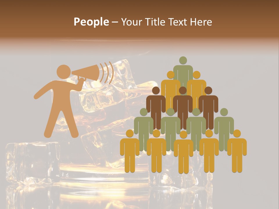 Color Background Golden PowerPoint Template