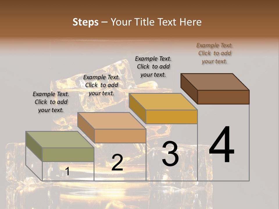 Color Background Golden PowerPoint Template
