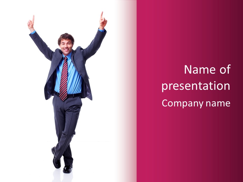 Accountant Meet Male PowerPoint Template