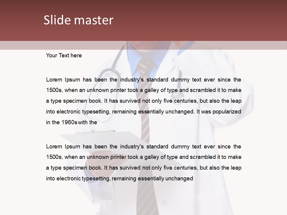 Profession Care Uniform PowerPoint Template