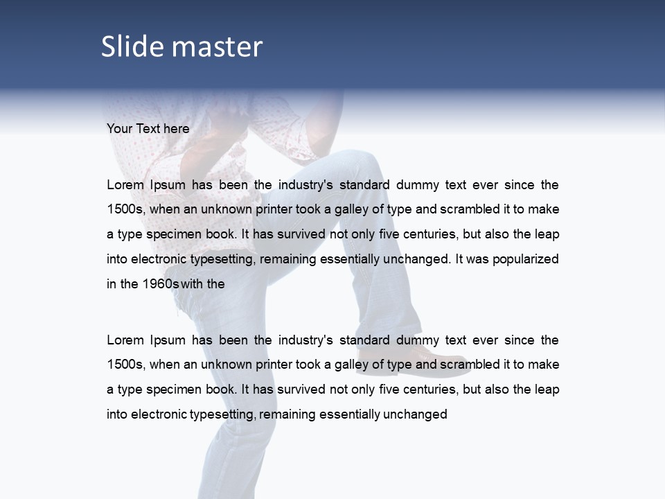 Bright Happy Portrait PowerPoint Template