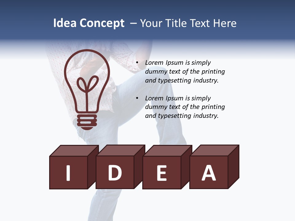 Bright Happy Portrait PowerPoint Template