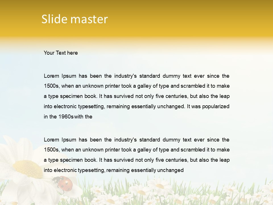 Nature Floral Color Full PowerPoint Template