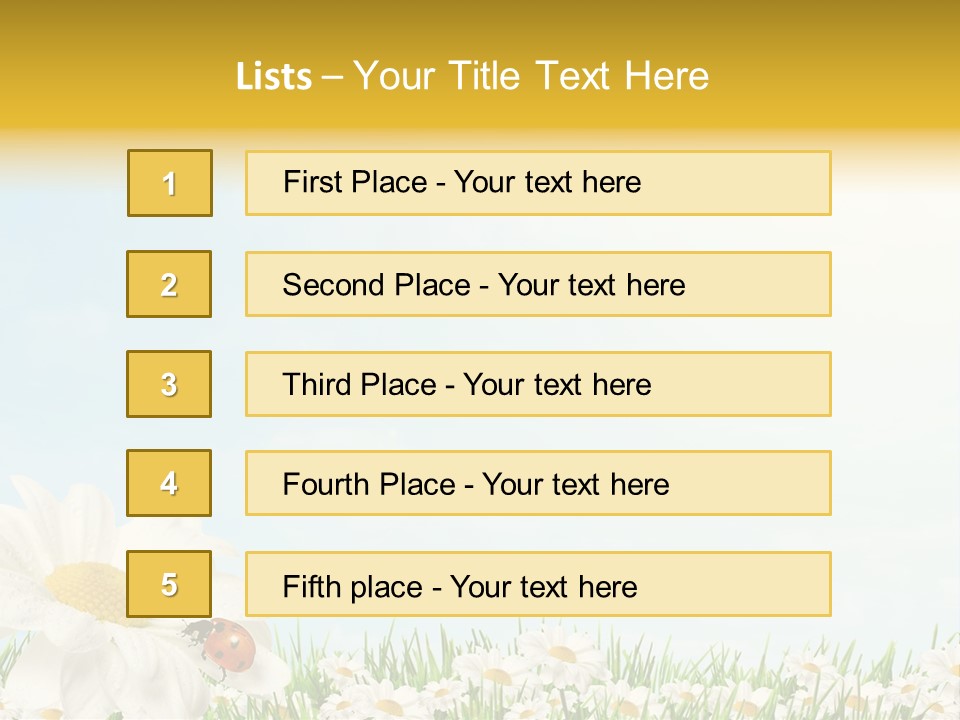 Nature Floral Color Full PowerPoint Template