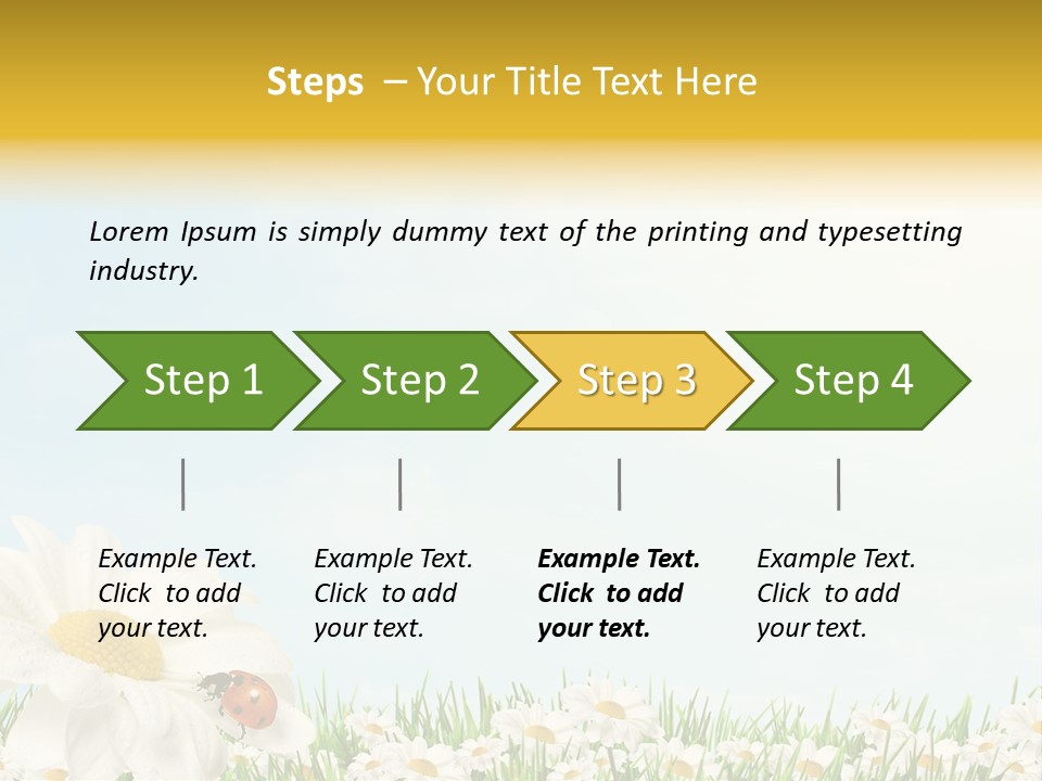 Nature Floral Color Full PowerPoint Template