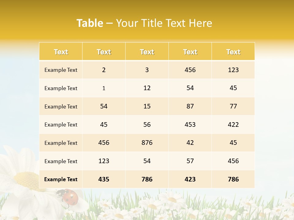 Nature Floral Color Full PowerPoint Template