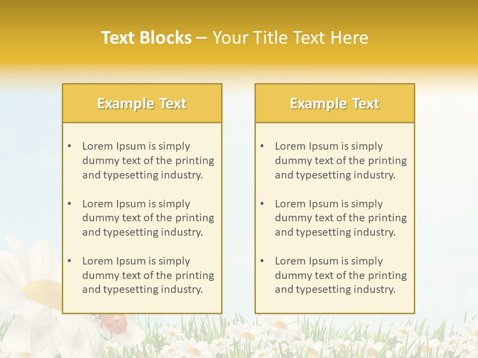 Nature Floral Color Full PowerPoint Template