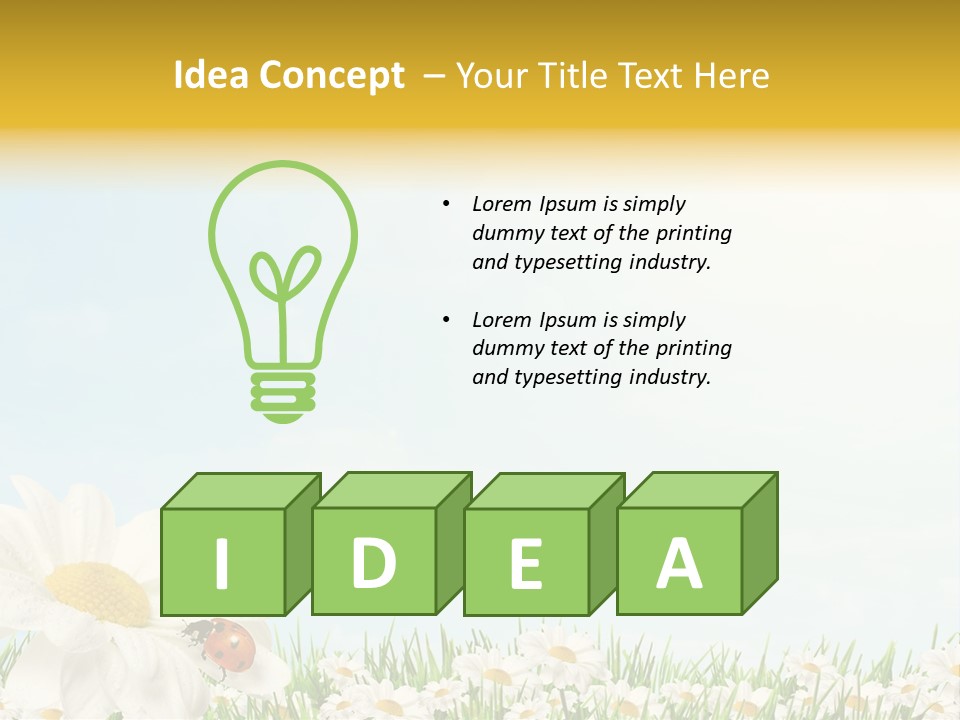 Nature Floral Color Full PowerPoint Template