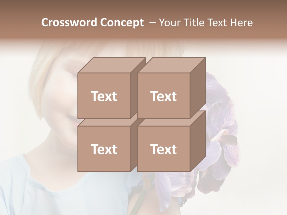 Beautiful Human Child PowerPoint Template