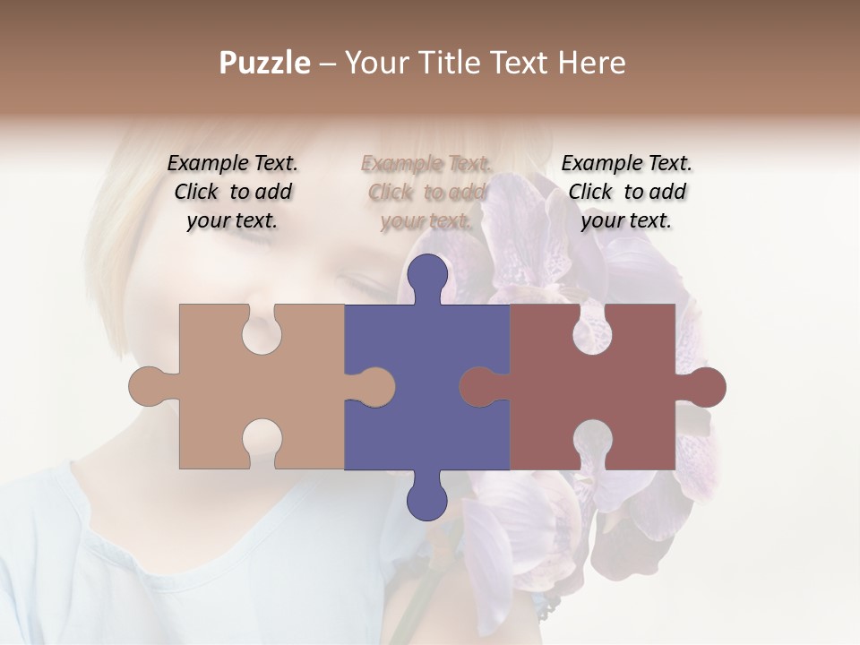 Beautiful Human Child PowerPoint Template