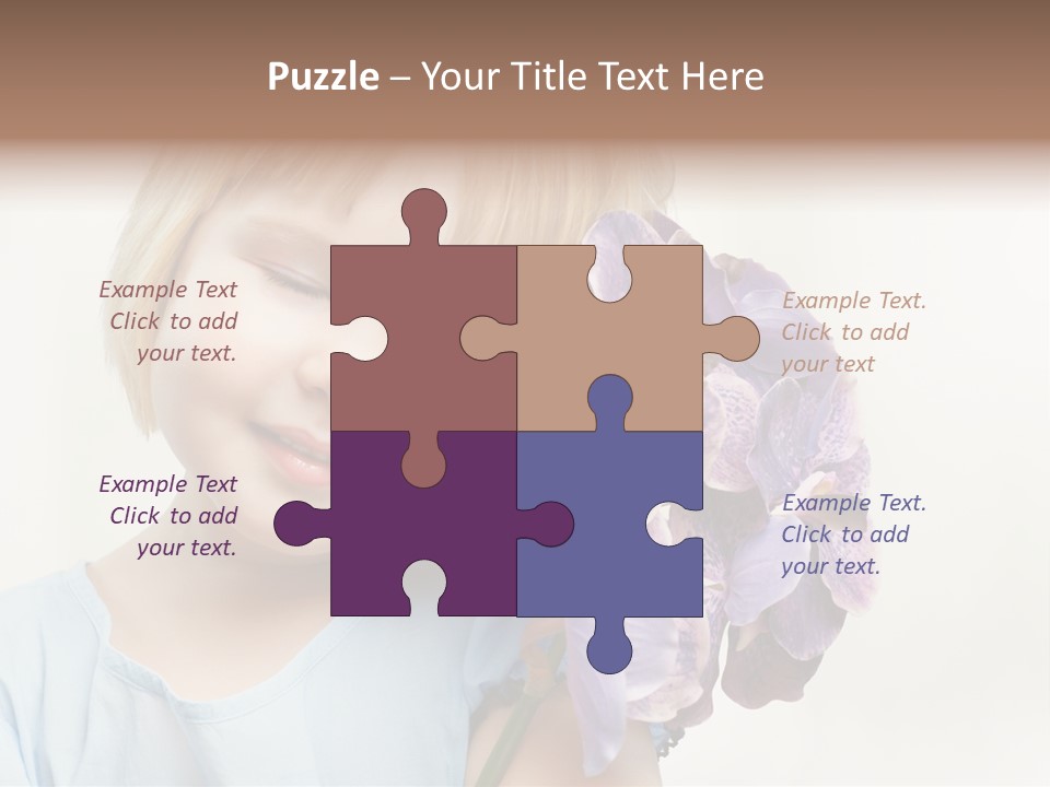 Beautiful Human Child PowerPoint Template