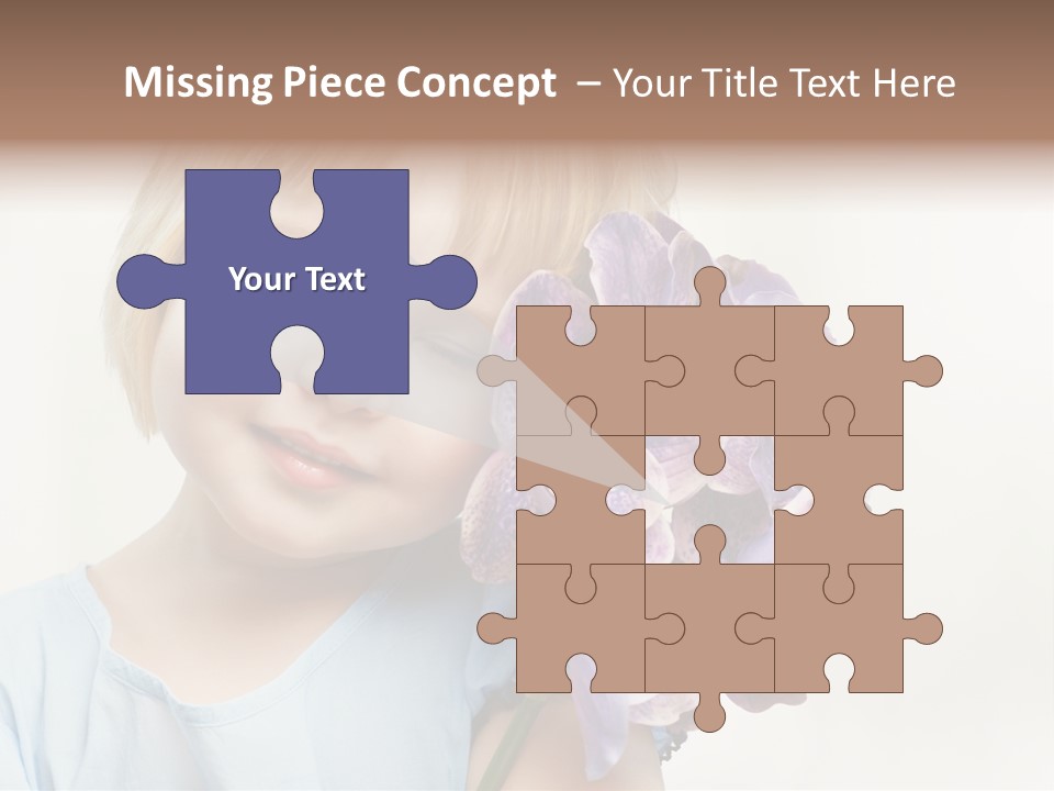 Beautiful Human Child PowerPoint Template