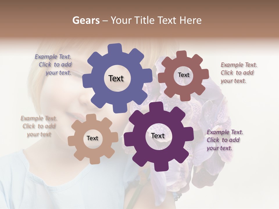 Beautiful Human Child PowerPoint Template