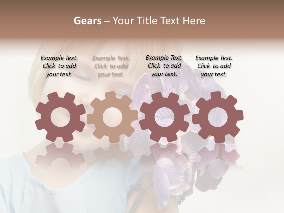 Beautiful Human Child PowerPoint Template