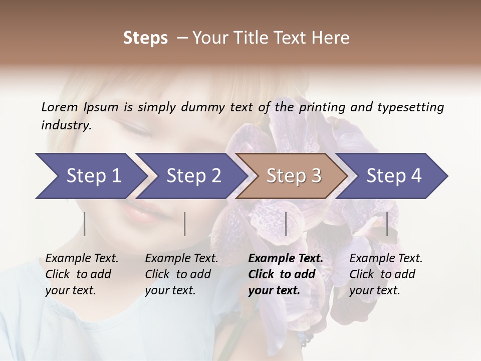 Beautiful Human Child PowerPoint Template