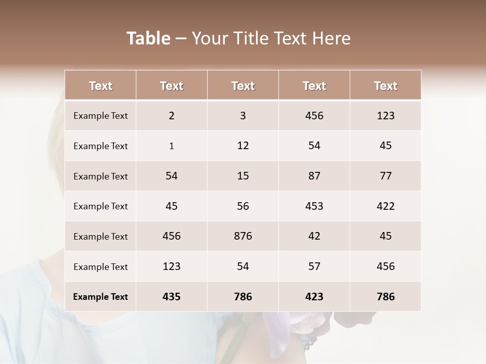 Beautiful Human Child PowerPoint Template