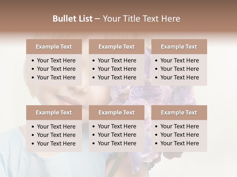 Beautiful Human Child PowerPoint Template