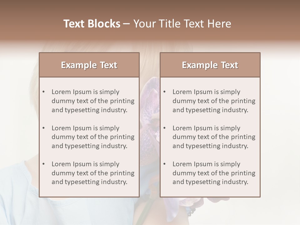 Beautiful Human Child PowerPoint Template